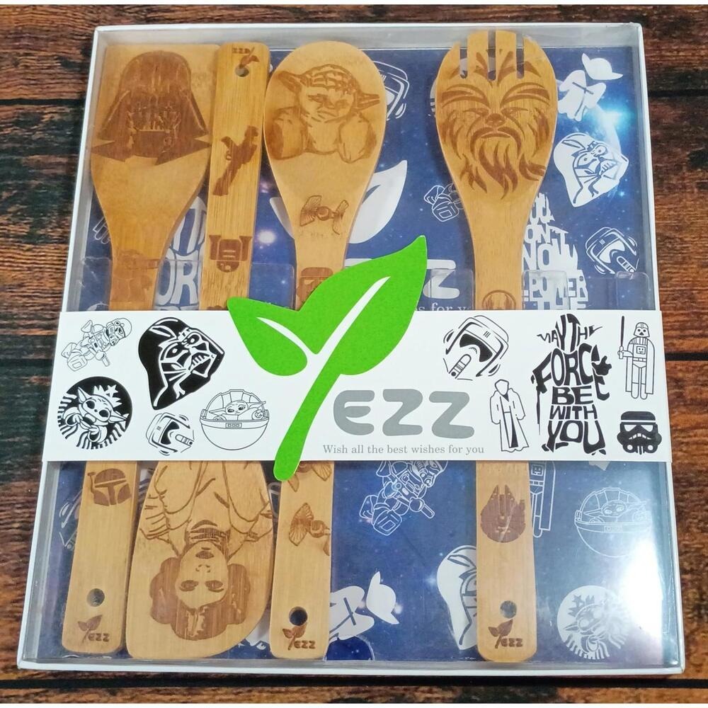 Yezz‎ Star Wars Themed Bamboo Cooking Spoon Set